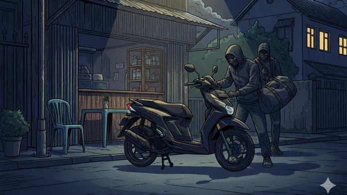 ilustrasi Curi Motor