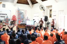 Lewat Sosialisasi HAM dan KUHP, Lapas Tabanan Perkuat Peran Warga Binaan sebagai Agen Perubahan Sosialisasi HAM dan KUHP