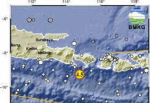 Gempabumi Tektonik M4,5 Dirasakan di Kuta Selatan Gempabumi Tektonik M4,5 Dirasakan di Kuta Selatan. Sumber Foto : BMKG Bali