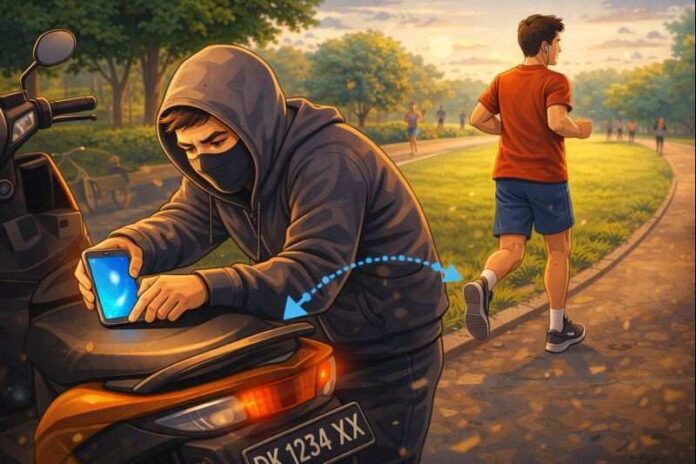 BaliPortalNews_ Ilustrasi Curi Hp Lari Sore, Dua Ponsel Mahasiswa Raib Digondol Maling
