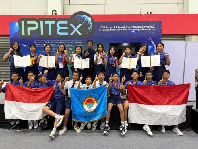 KIR SMPN 1 Denpasar Raih 2 Emas dan 2 Perunggu di IPITEX Thailand 2026