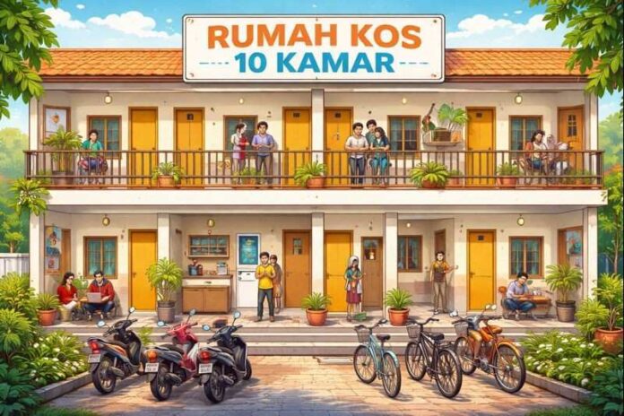 Ilustrasi Kamar Kos