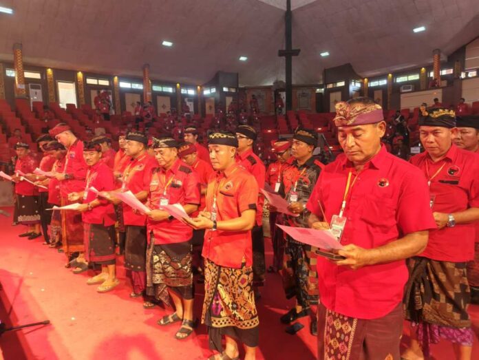 Pelaksanaan Musyawarah Anak Cabang (Musancab) PDI-P Buleleng di Gedung Kesenian Gde Manik Singaraja, Minggu (4/1/2026). Sumber Foto : Istimewa