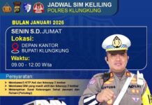 Jadwal SIM Keliling Polres Klungkung Bulan Januari 2026 Jadwal SIM Keliling Polres Klungkung Bulan Januari 2026
