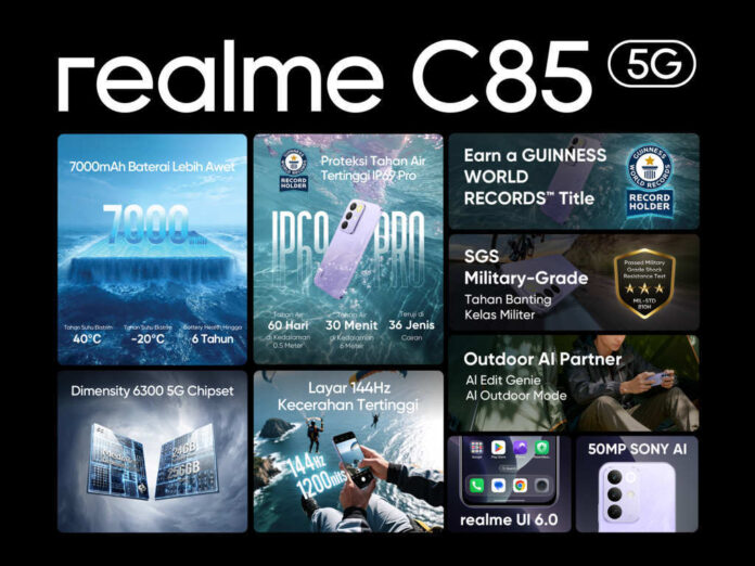 realme C85 5G Hadir sebagai Jawaban Produktivitas di Awal Tahun, Perpaduan 5G Kencang dan Durabilitas Ultra