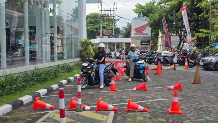 BaliPortalNews_ test ride Garda Depan Honda Dibekali Safety Riding dan Test Ride All New Honda Vario 125