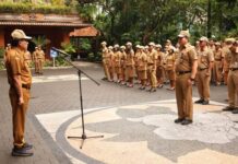 Lewat Apel Disiplin, Pj Sekda Eddy Mulya Tekankan Komitmen Peningkatan Kinerja dan Layanan Masyarakat Apel Disiplin