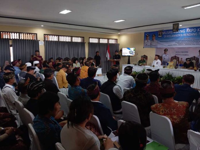 Musrenbang RKPD 2026 Kecamatan Rendang, Penguatan TPS3R Mencuat, Truk Pengangkut hingga Excavator Diusulkan