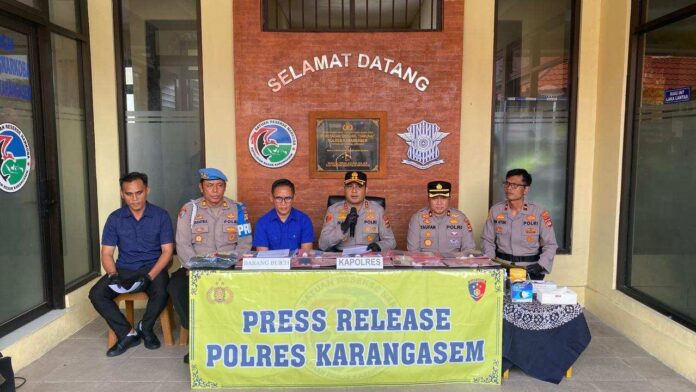 Polres Karangasem Bongkar Sindikat Sabu Jaringan Sopir Truk Galian C