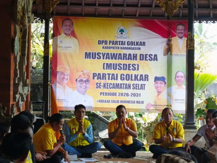 Golkar Karangasem Tuntaskan Musdes, Siap Bentuk Pokar hingga Tingkat Dusun
