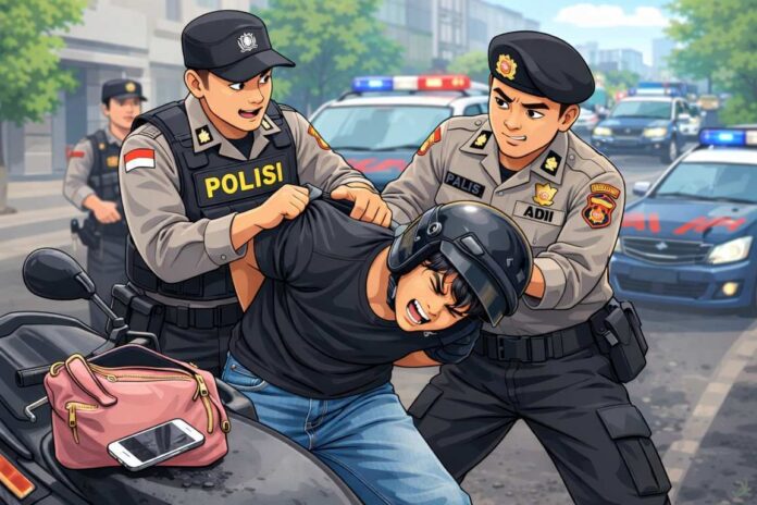 Ilustrasi Polres Karangasem Ringkus Pelaku Jambret Lansia di Kerta Sari