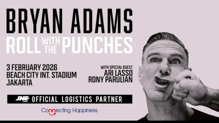 Logistik _bpn JNE Resmi Jadi Official Logistics Partner Konser Bryan Adams di Jakarta