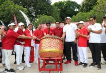 Semarakkan Imlek dan HUT ke-238 Kota Denpasar, Wawali Arya Wibawa Buka Senam AW S3 Senam AW S3
