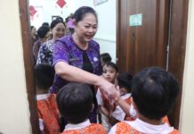 Kunjungi Dua Sekolah, Wardhany Sutjidra Tekankan Pembentukan Karakter dan Pola Hidup Sehat Wardhany Sutjidra