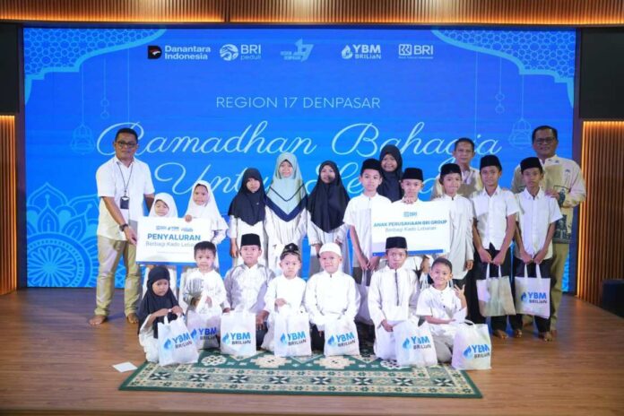 BRI Region 17 Denpasar Gelar Bukber dan Santunan Anak Yatim, Hadirkan “Ramadhan Bahagia Untuk Semua”