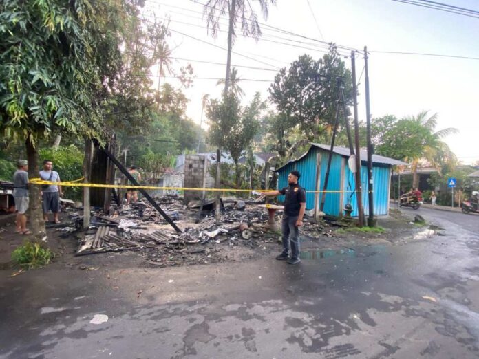 Warung Makan di Manggis Karangasem Hangus Terbakar, Kerugian Capai Rp25 Juta