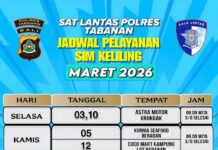 Jadwal SIM Keliling Polres Tabanan Bulan Maret 2026 Jadwal SIM Keliling Polres Tabanan Bulan Maret 2026