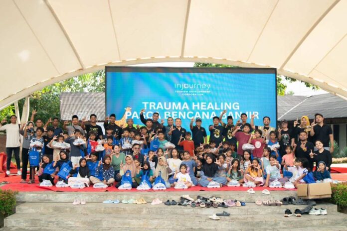 ITDC Salurkan Bantuan dan Gelar Program Pemulihan untuk Anak-Anak Terdampak Banjir di KEK Mandalika