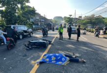 Kecelakaan Maut di Jalur Denpasar-Gilimanuk, Pemotor Asal Mengwi Tewas di TKP Kecelakaan Maut