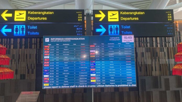 Penutupan Ruang Udara Timur Tengah, 35 Penerbangan Internasional di Bandara Ngurah Rai Dibatalkan