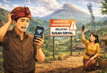 Kendala Geografis, 15 Wilayah di Karangasem Masih Susah Sinyal Ilustrasi Susah Sinyal