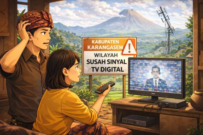 Ilustrasi susah sinyal TV Digital