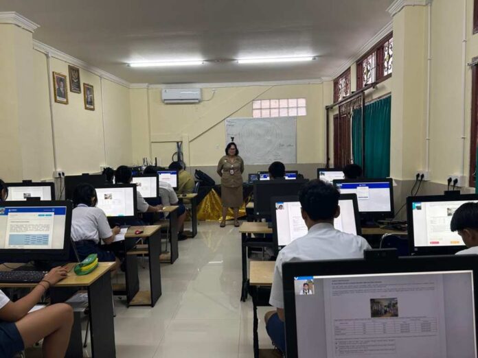 Try Out TKA di SMPN 3 Denpasar