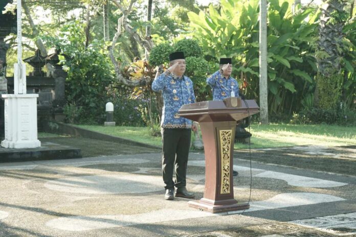 BaliPortalNews_ Apel Wabup Pandu Prapanca Lagosa Pimpin Apel Harkitnas ke-118 di Karangasem