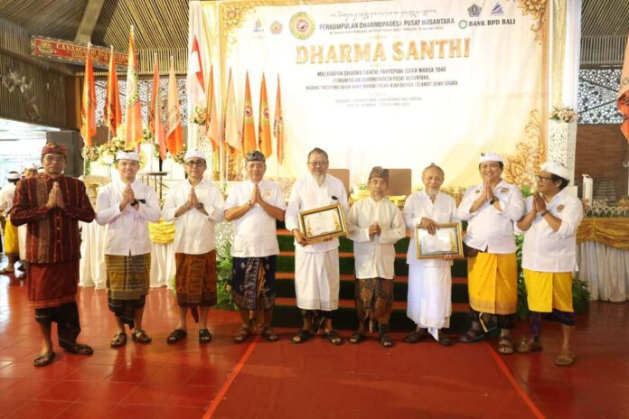 BaliPortalNews_ Dharma Wali Kota Jaya Negara Hadiri Dharma Santhi Penyepian Isaka Warsa 1948 PDPN