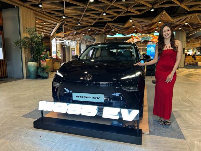 SUV Listrik MGS5 EV di Living World Denpasar. Sumber Foto : tis/bpn