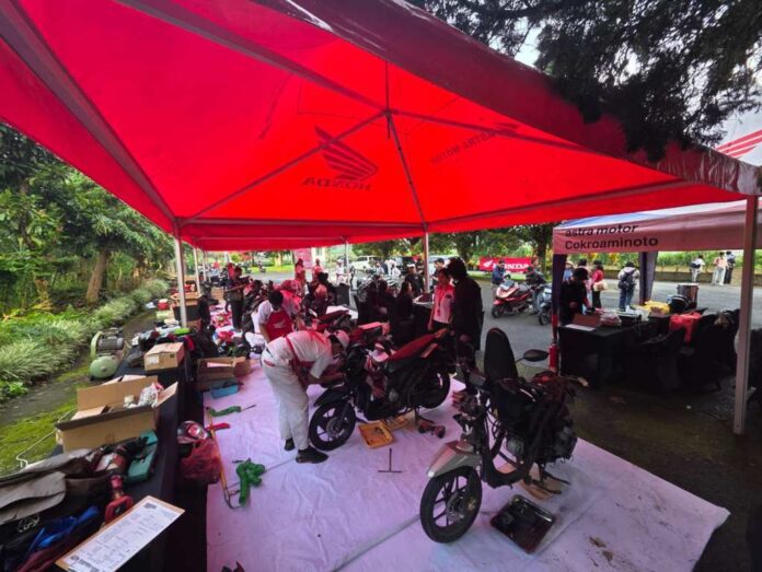 Astra Motor Bali Hadirkan Service Kunjung di Youth Bali Partnership, Layani 100 Lebih Motor Honda