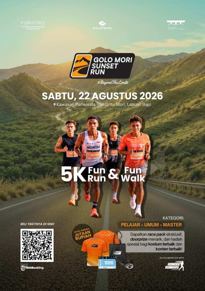 Golo Mori Sunset Run 2026 Siap Digelar, Tiket Mulai Dipasarkan