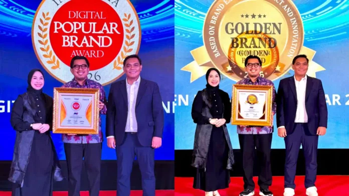 JNE Raih Penghargaan Golden Brand of The Year dan Digital Popular Brand Award 2026