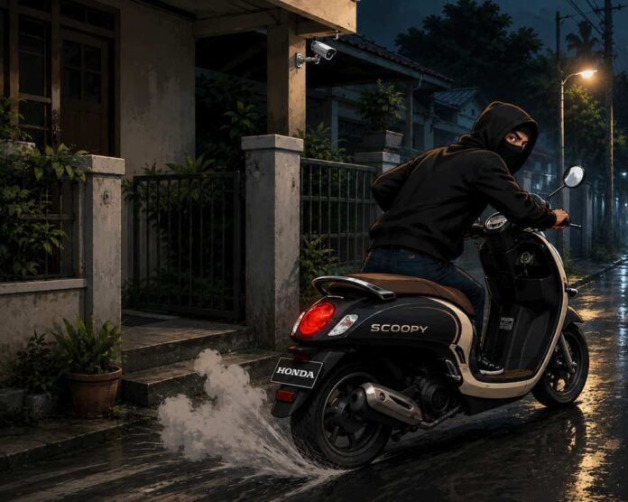 BaliPortalNews_ Maling Scoopy Ilustrasi Motor Honda Scoopy Dicuri. Sumber Foto : Istimewa