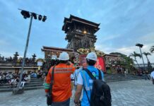 Anti Kedip Selama PKB XLVIII 2026, PLN Pastikan Pertunjukan Seni Berjalan Maksimal PLN UP3 Bali Selatan menyiagakan personel khusus selama pelaksanaan PKB. Sumber Foto : tis/bpn