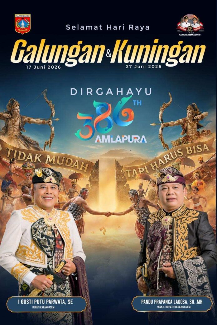 Sambut Galungan, Kuningan dan HUT Kota Amlapura, Gus Par-Guru Pandu Gaungkan Spirit Tidak Mudah, Tapi Harus Bisa