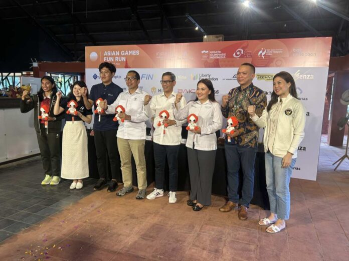 konferensi pers Asian Games Fun Run 2026 yang berlangsung di Bali Collection, Kawasan The Nusa Dua pada Sabtu (13/6/2026).