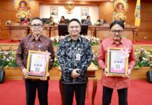Wali Kota Jaya Negara Terima Hasil Audit BPK RI, Denpasar Kembali Raih Opini WTP Hasil Audit BPK RI