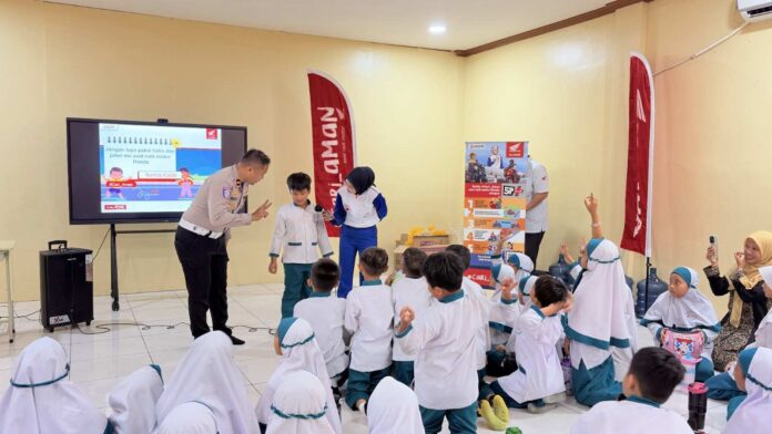 Serunya Belajar Tertib Lalu Lintas Bersama AHM di Hari Anak Nasional
