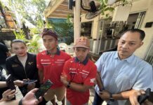 Mario Aji dan Veda Ega Nikmati Liburan Singkat di Bali Jelang Persiapan MotoGP Mandalika 2026 (Kiri-Kanan). Vice President Commercial and Relations The Nusa Dua–ITDC, Made Purnama Damayanti; Mario Suryo Aji (Moto2); Veda Ega Pratama (Moto3); dan General Manager The Nusa Dua, I Made Agus Dwiatmika. Sumber Foto : tis/bpn