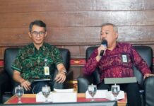 Penerimaan Pajak Bali Tembus Rp8,46 Triliun pada Semester I 2026, Tumbuh 10,01 Persen Kepala Kanwil DJP Bali, Darmawan dan Kepala Kantor Wilayah Direktorat Jenderal Perbendaharaan (DJPb) Bali, Supendi. Sumber Foto : Istimewa