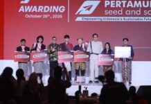 Pertamuda 2026 Dibuka, Pertamina Jaring Inovator Muda Wujudkan Karya Berdampak Nyata Suasana awarding Pertamuda Seed and Scale 2025. PT Pertamina (Persero) kembali menggelar Pertamuda Seed & Scale 2026, registrasi peserta resmi dibuka.