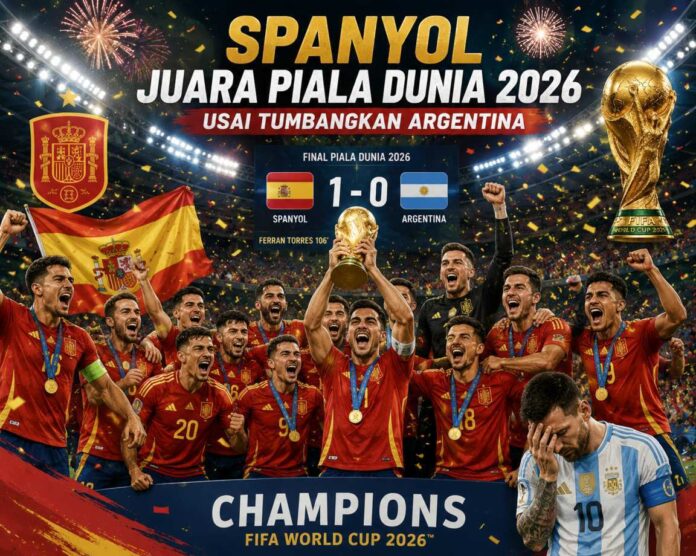 BaliPortalNews_ Spanyol Juara Piala Dunia 2026 Usai Tumbangkan Argentina Spanyol Juara Piala Dunia 2026 Usai Tumbangkan Argentina