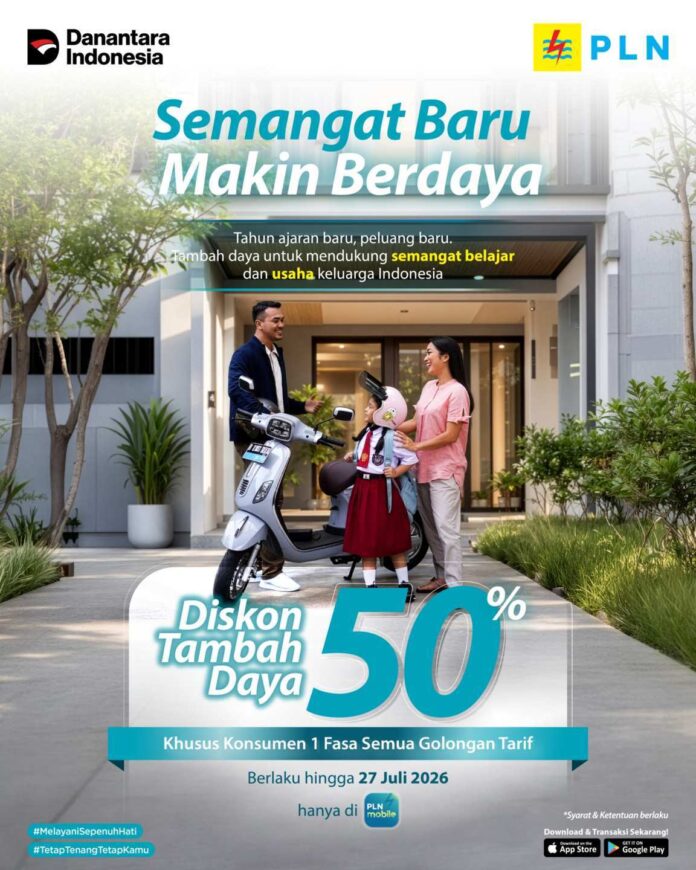 BaliPortalNews_ TAMBAH dAYA Kebutuhan Listrik Rumah Tangga Meningkat Seiring Tahun Ajaran Baru, PLN Hadirkan Promo Tambah Daya 50 Persen