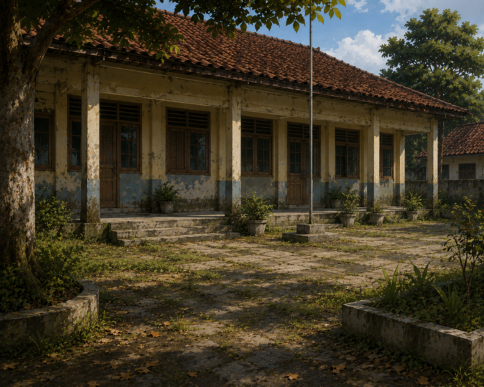Ilustrasi Sekolah Kosong _bpn Ilustrasi Gedung Sekolah. Sumber Foto : Istimewa