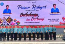 Pasar Rakyat PKK Provinsi Bali ke-5 Digelar di Bangli, Perkuat Ekonomi Lokal dan Wujudkan Semangat Berbagi. Pasar Rakyat PKK Provinsi Bali ke-5 Digelar di Bangli, Perkuat Ekonomi Lokal dan Wujudkan Semangat Berbagi.